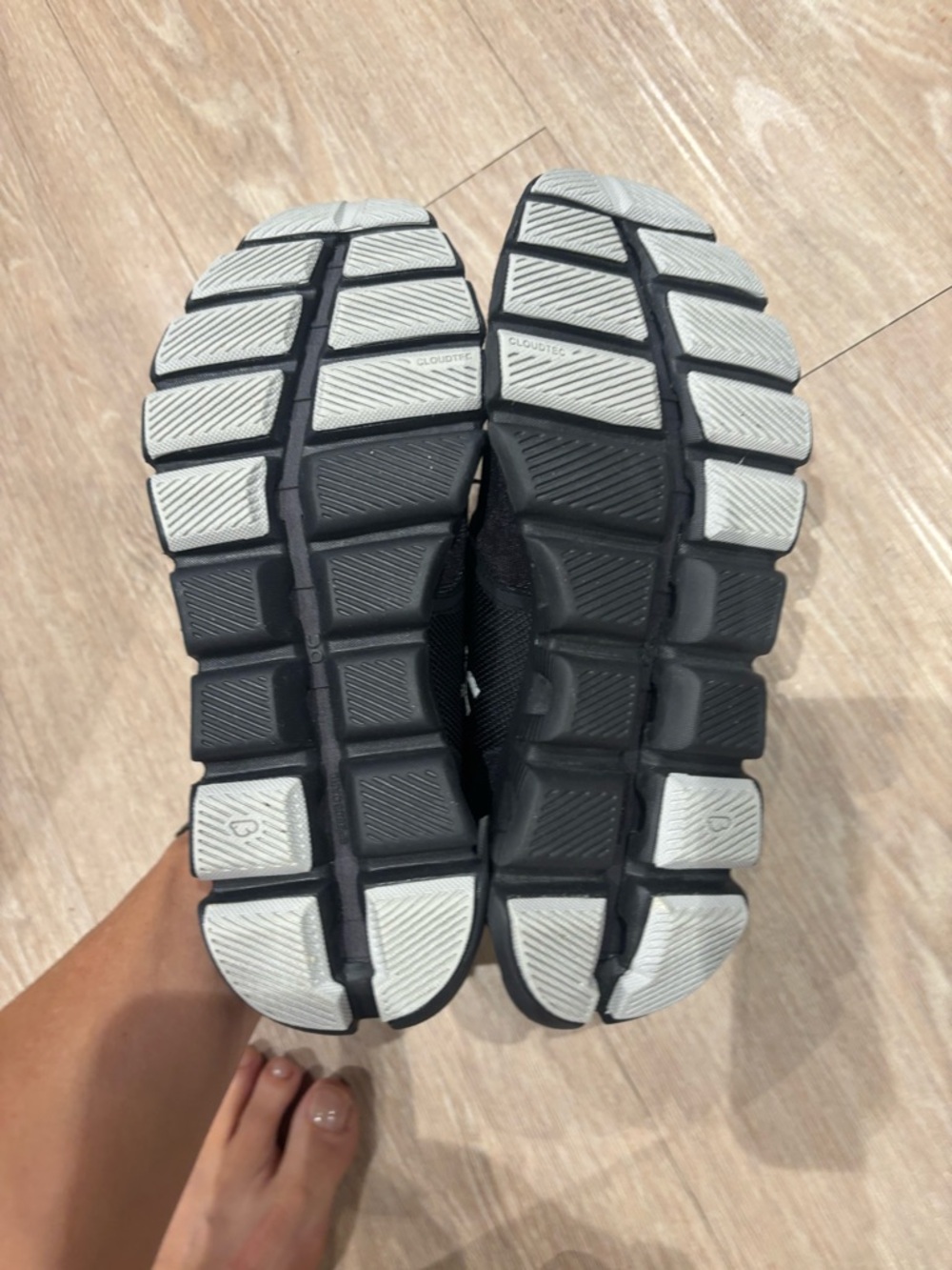On Running Black Lace-Up Athletic Sneakers - Picture 4 of 6